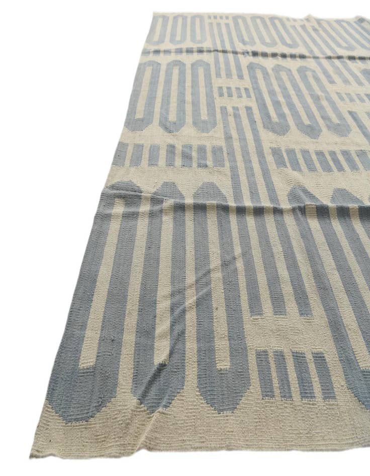 Detail image of  8' 2 x 10'  Hand Woven Kilim Modern Wool Rug