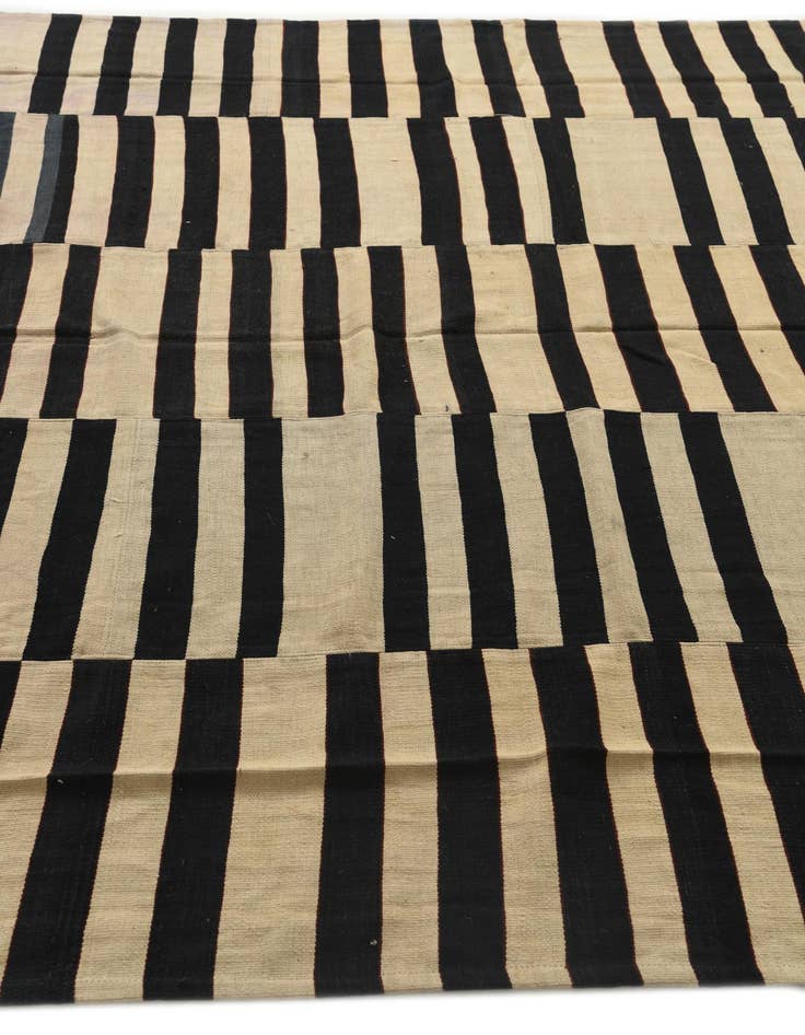 Detail image of  7' 3 x 10' 2  Hand Woven Kilim Modern Wool Rug