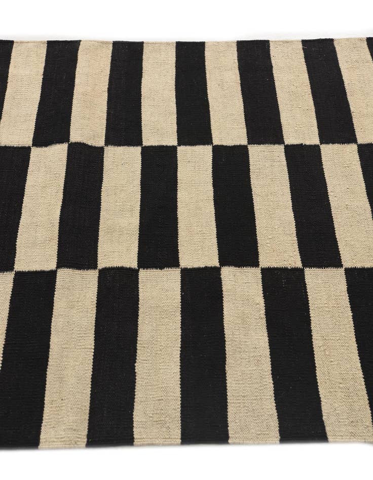 Detail image of  3' 4 x 4' 8  Hand Woven Kilim Modern Wool Rug