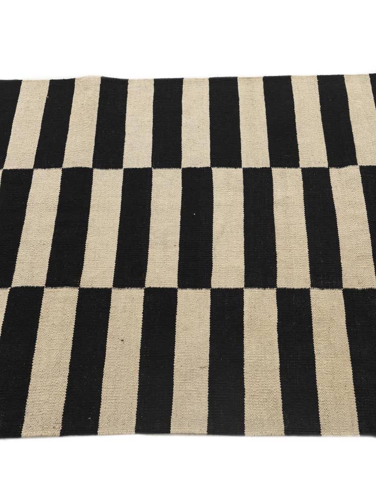 Detail image of  3' 3 x 4' 9  Hand Woven Kilim Modern Wool Rug