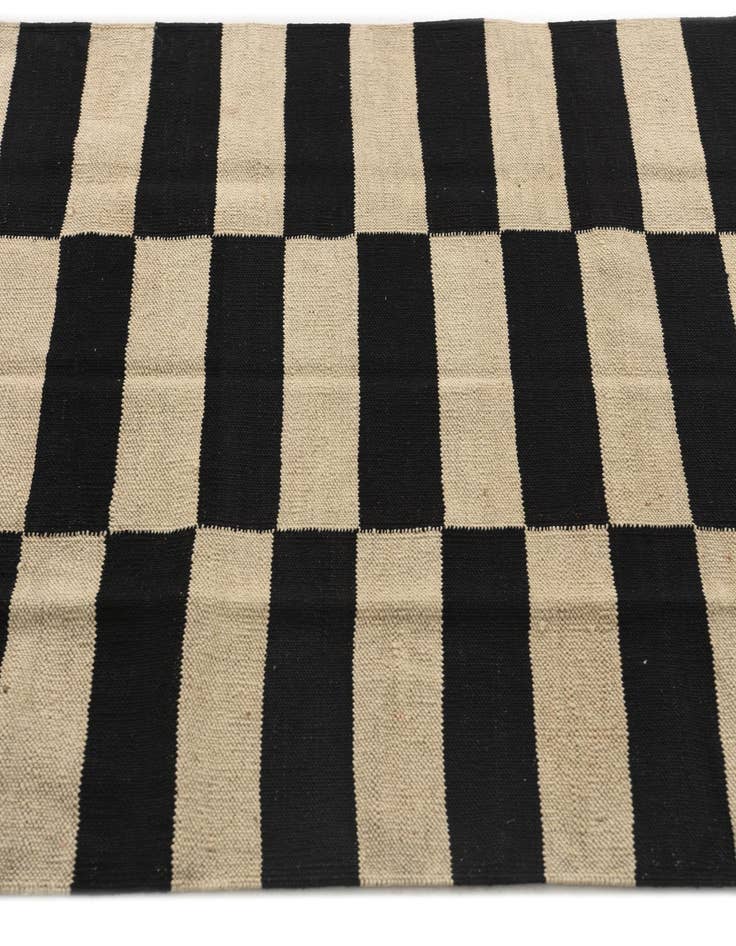 Detail image of  3' 4 x 4' 9  Hand Woven Kilim Modern Wool Rug