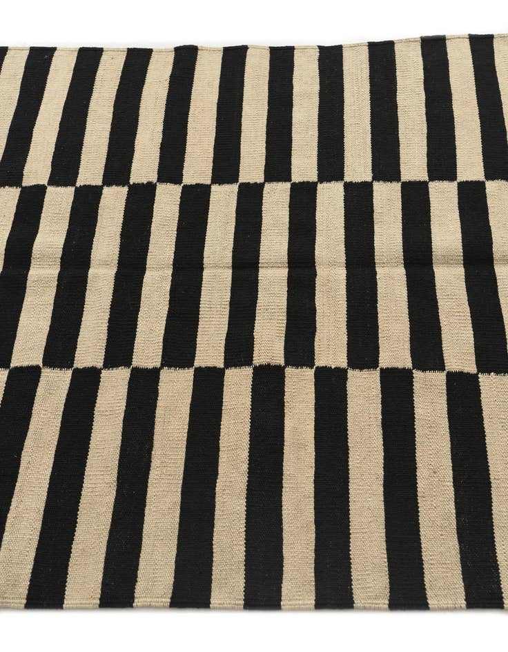 Detail image of  3' 6 x 4' 8  Hand Woven Kilim Modern Wool Rug