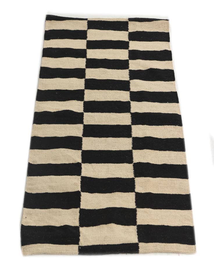 Detail image of  2' 9 x 3' 10  Hand Woven Kilim Modern Wool Rug