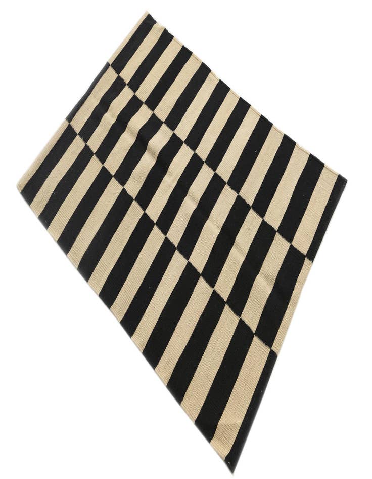 Detail image of  2' 8 x 3' 9  Hand Woven Kilim Modern Wool Rug