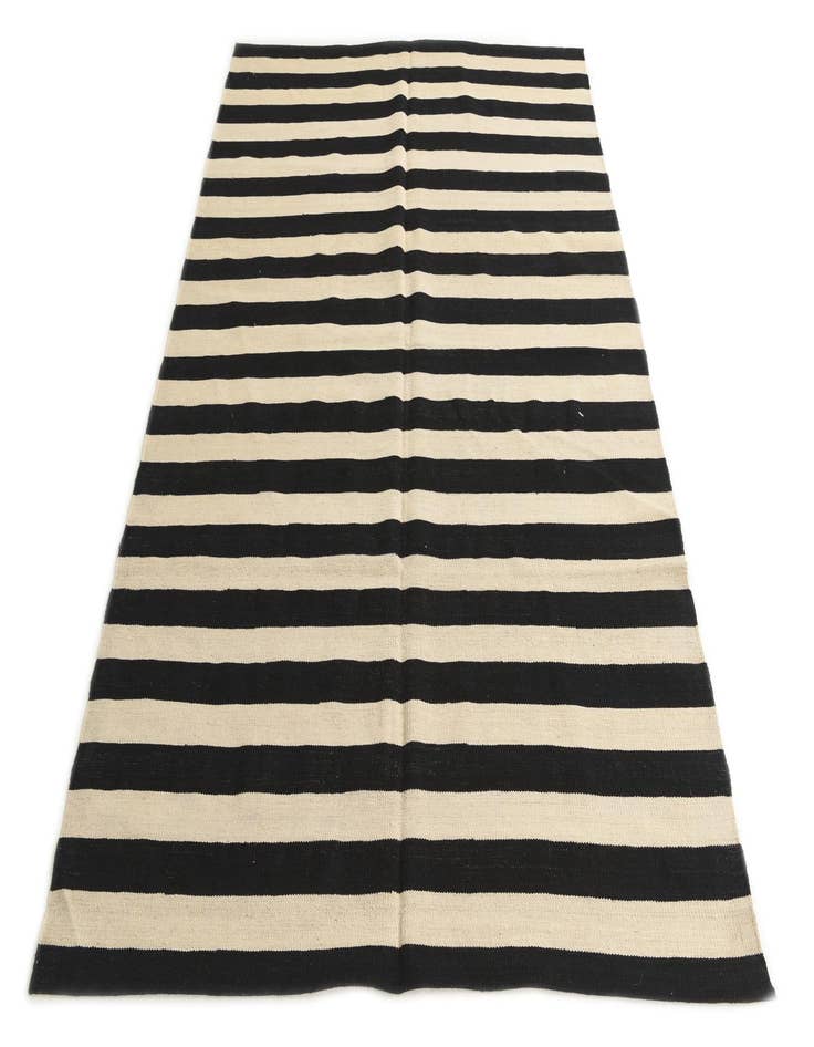 Detail image of  5' 6 x 8'  Hand Woven Kilim Modern Wool Rug