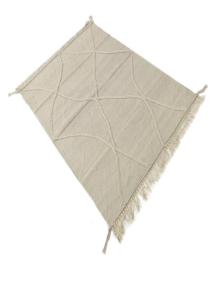 Detail image of  3' 6 x 5' 2  Hand Woven Kilim Modern Wool Rug