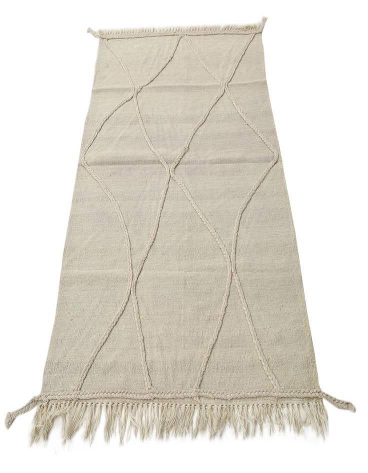 Detail image of  3' 6 x 5' 2  Hand Woven Kilim Modern Wool Rug