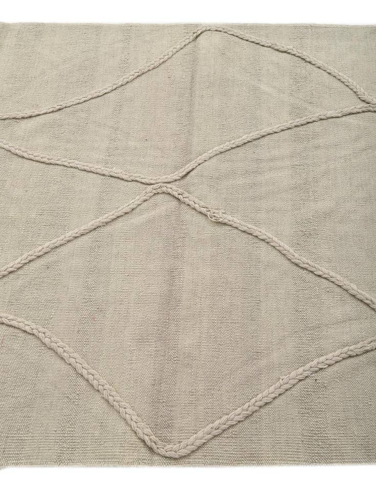 Detail image of  3' 6 x 5' 2  Hand Woven Kilim Modern Wool Rug