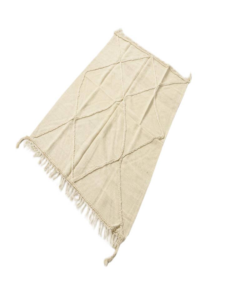 Detail image of  3' 3 x 4' 9  Hand Woven Kilim Modern Wool Rug