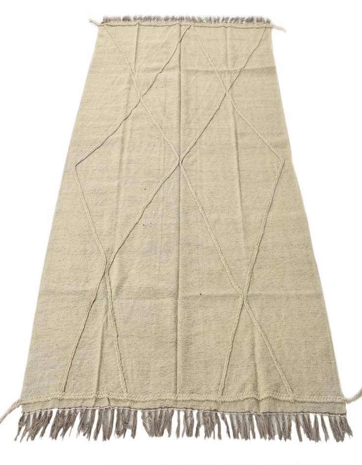 Detail image of  5' x 6' 5  Hand Woven Kilim Modern Wool Rug