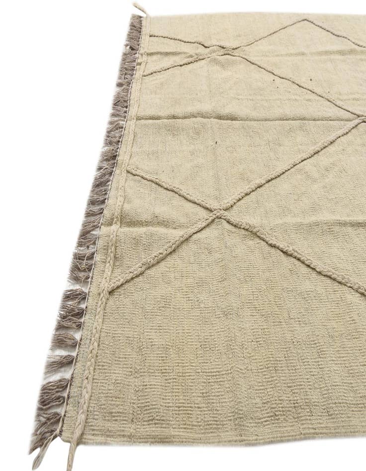 Detail image of  5' x 6' 5  Hand Woven Kilim Modern Wool Rug