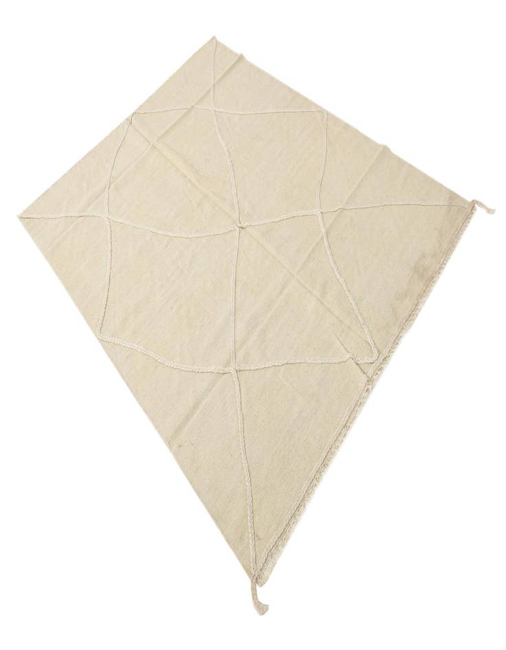 Detail image of  5' x 6' 5  Hand Woven Kilim Modern Wool Rug