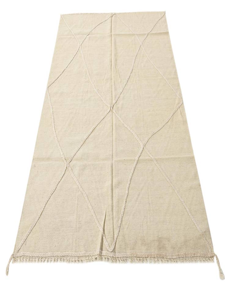 Detail image of  5' x 6' 5  Hand Woven Kilim Modern Wool Rug