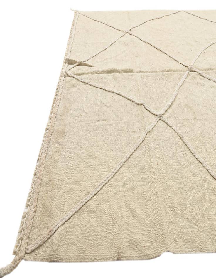 Detail image of  5' x 6' 5  Hand Woven Kilim Modern Wool Rug