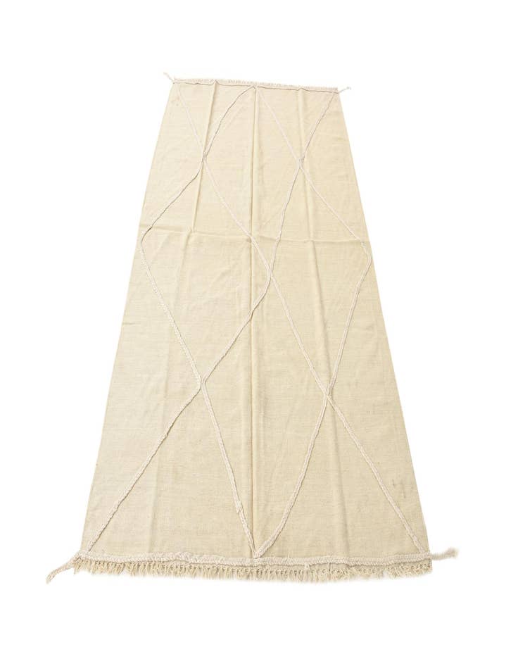 Detail image of  4' 8 x 7' 3  Hand Woven Kilim Modern Wool Rug