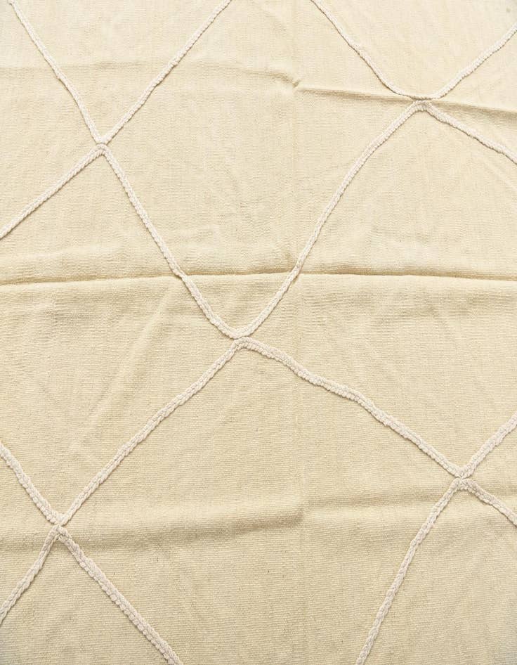 Detail image of  4' 8 x 7' 3  Hand Woven Kilim Modern Wool Rug