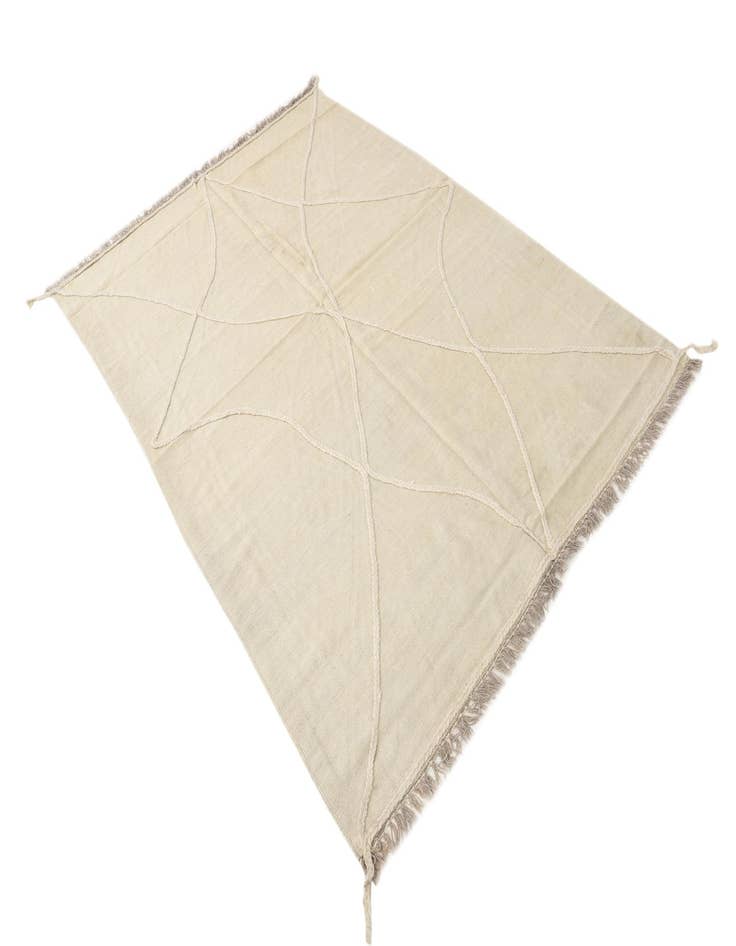 Detail image of  5' 4 x 7' 9  Hand Woven Kilim Modern Wool Rug