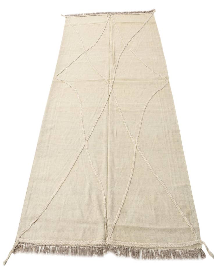 Detail image of  5' 4 x 7' 9  Hand Woven Kilim Modern Wool Rug