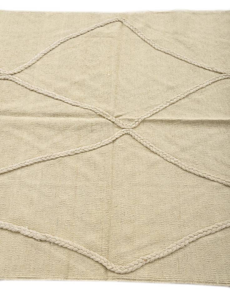 Detail image of  3' 6 x 5'  Hand Woven Kilim Modern Wool Rug