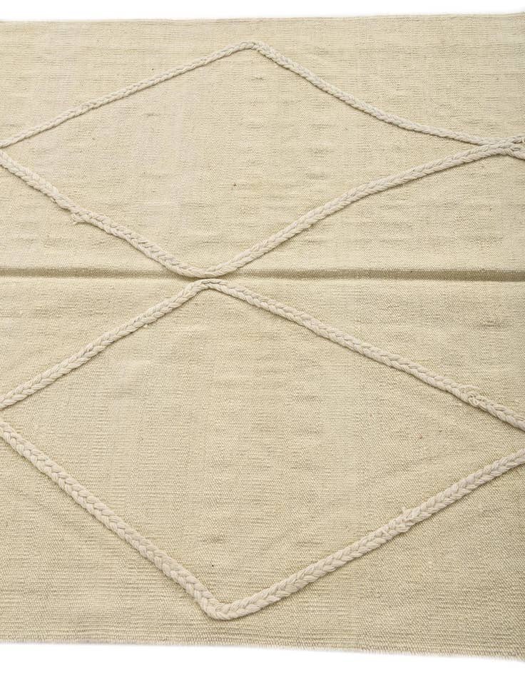 Detail image of  3' 5 x 4' 10  Hand Woven Kilim Modern Wool Rug