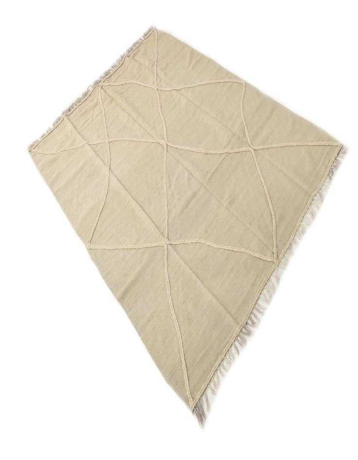 Detail image of  5' x 6' 8  Hand Woven Kilim Modern Wool Rug