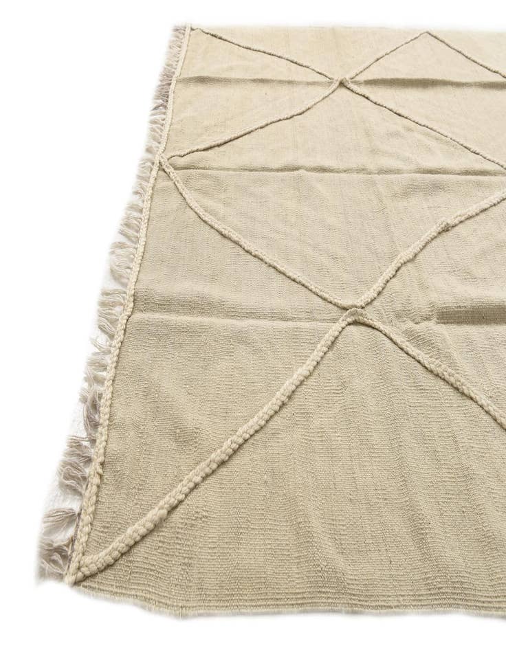 Detail image of  5' x 6' 8  Hand Woven Kilim Modern Wool Rug