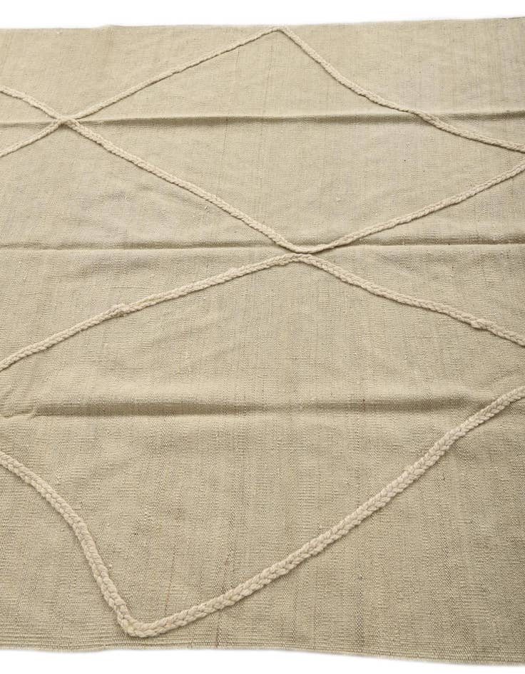 Detail image of  5' x 6' 8  Hand Woven Kilim Modern Wool Rug