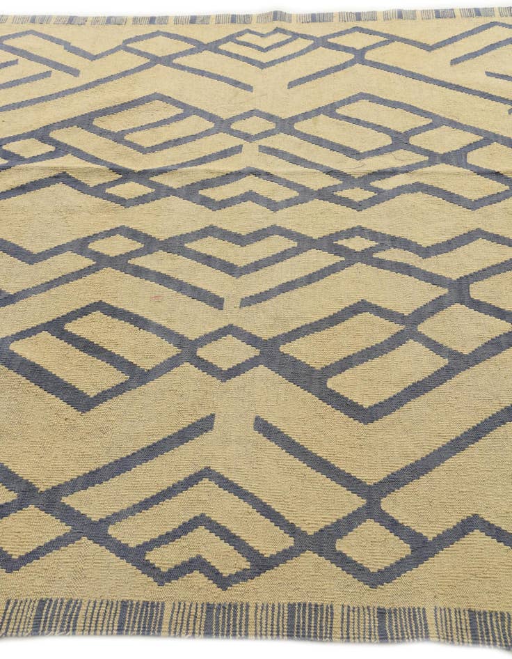 Detail image of  6' 2 x 7' 9  Hand Woven Kilim Modern Wool Rug