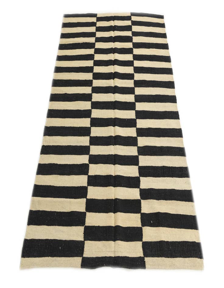 Detail image of  4' 3 x 5' 10  Hand Woven Kilim Modern Wool Rug