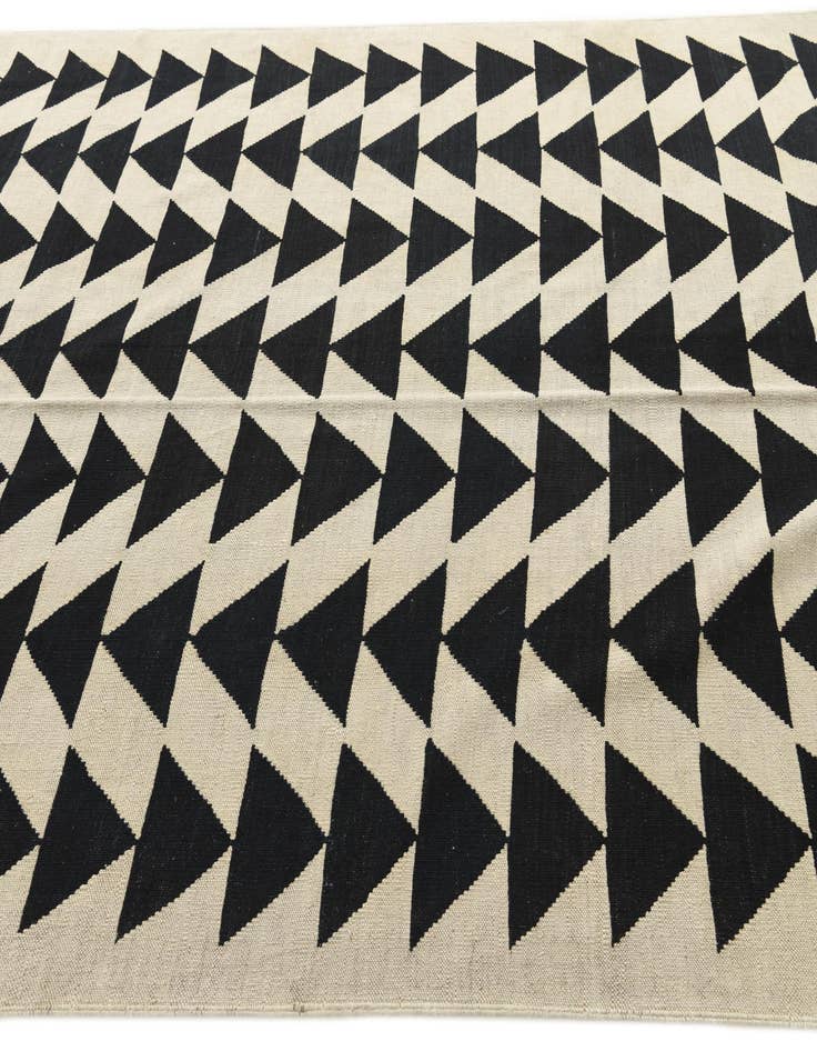 Detail image of  6' 9 x 9' 8  Hand Woven Kilim Modern Wool Rug