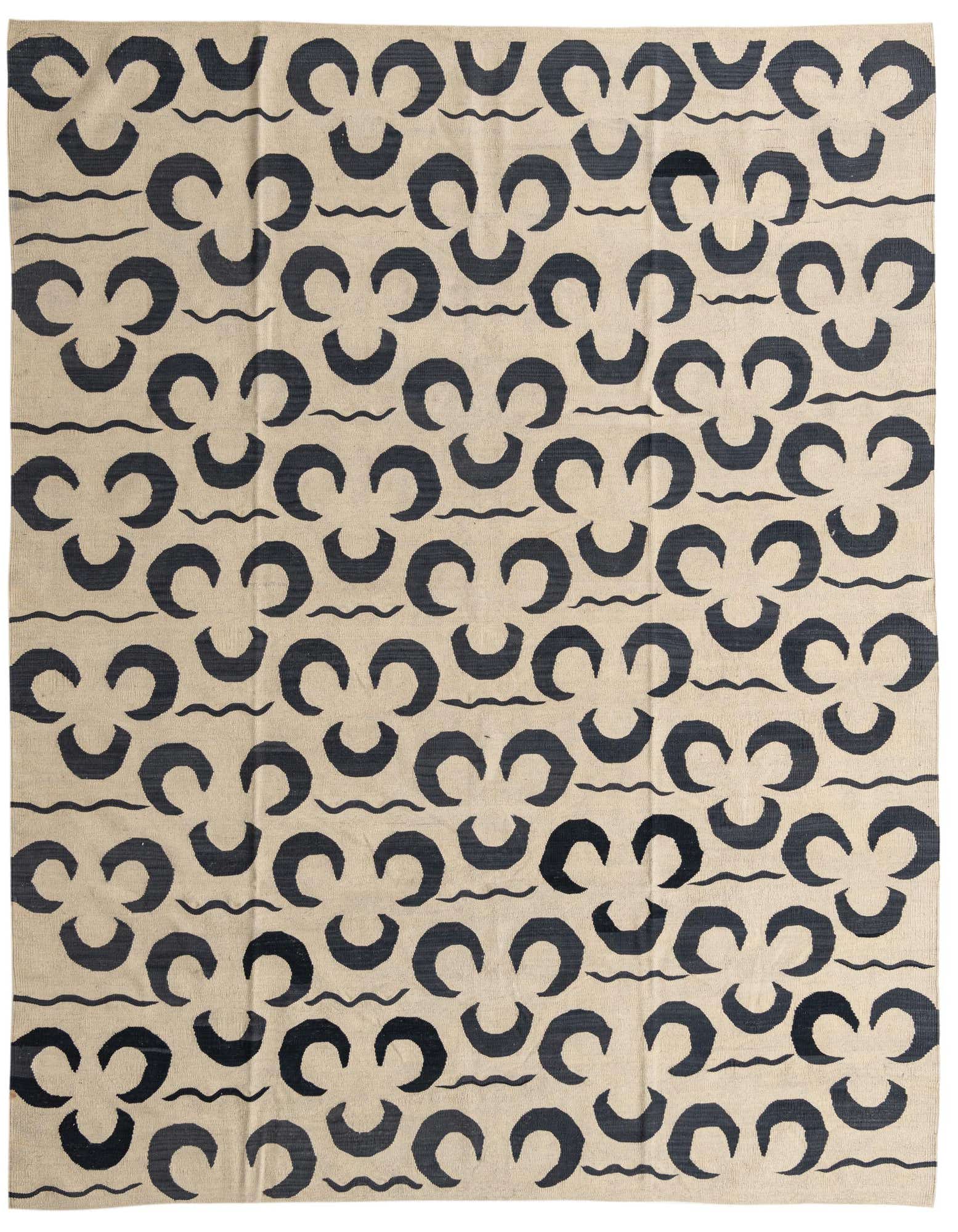 Primary image  8' 7 x 9' 7  Hand Woven Kilim Modern Wool Rug