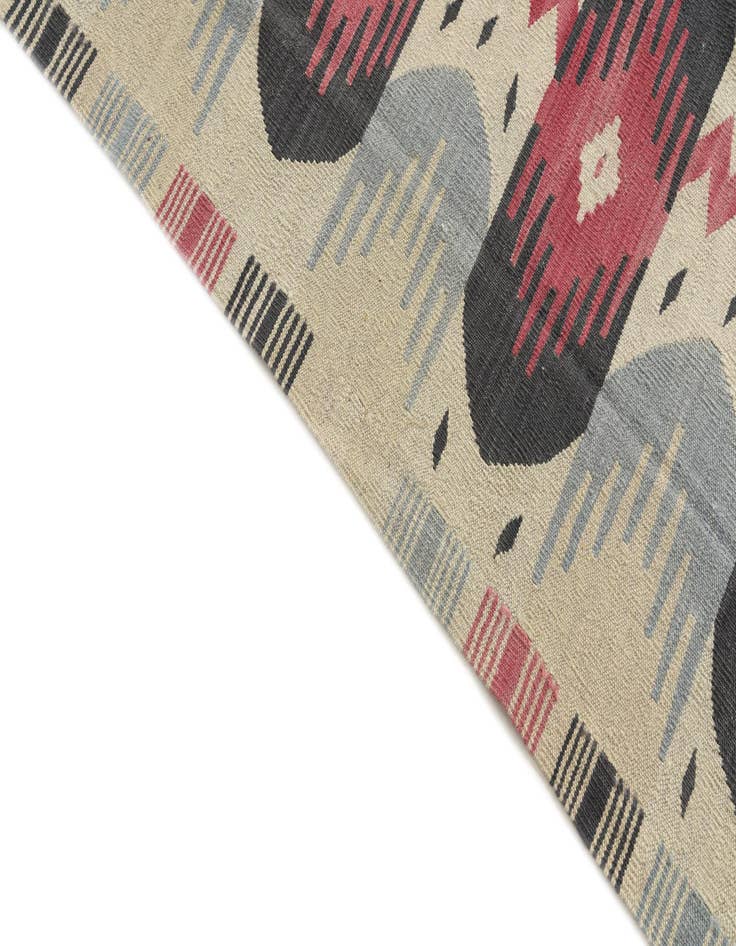 Detail image of  6' x 7' 9  Hand Woven Kilim Modern Wool Rug