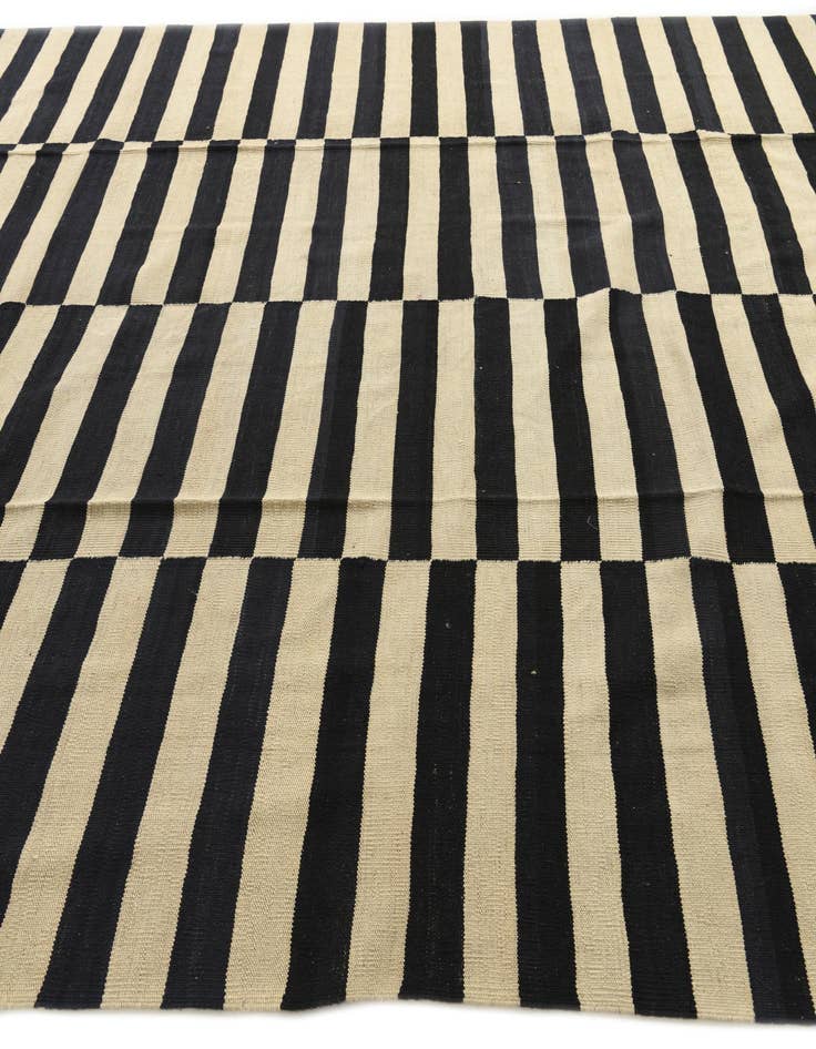 Detail image of  8' 7 x 11' 1  Hand Woven Kilim Modern Wool Rug