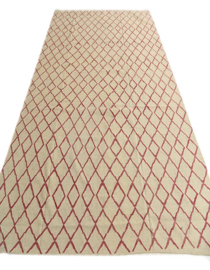 Detail image of  8' 10 x 11' 3  Hand Woven Kilim Modern Wool Rug