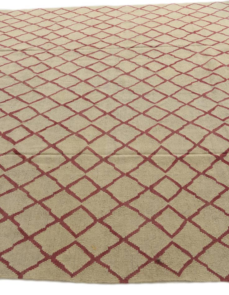 Detail image of  8' 10 x 11' 3  Hand Woven Kilim Modern Wool Rug