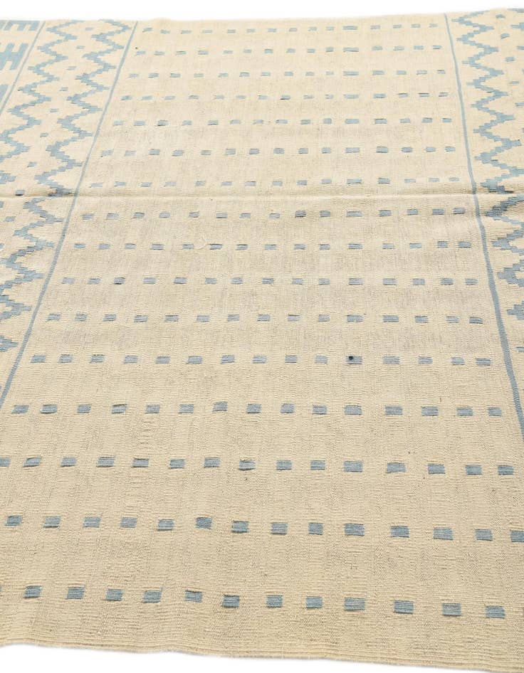 Detail image of  6' 9 x 9' 10  Hand Woven Kilim Modern Wool Rug