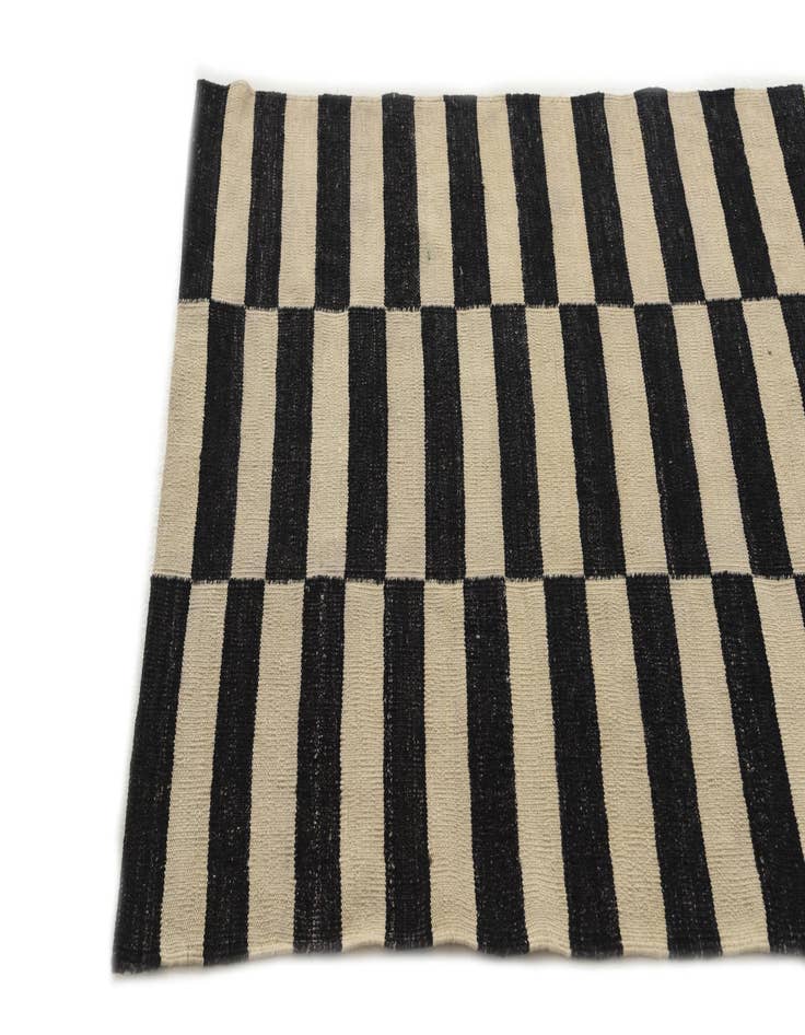 Detail image of  3' 6 x 5'  Hand Woven Kilim Modern Wool Rug