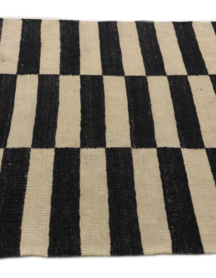 Detail image of  3' 6 x 5'  Hand Woven Kilim Modern Wool Rug