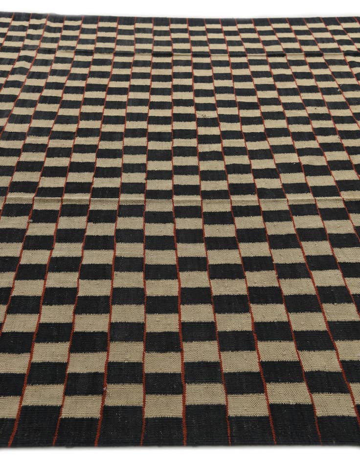 Detail image of  8' x 11' 4  Hand Woven Kilim Modern Wool Rug