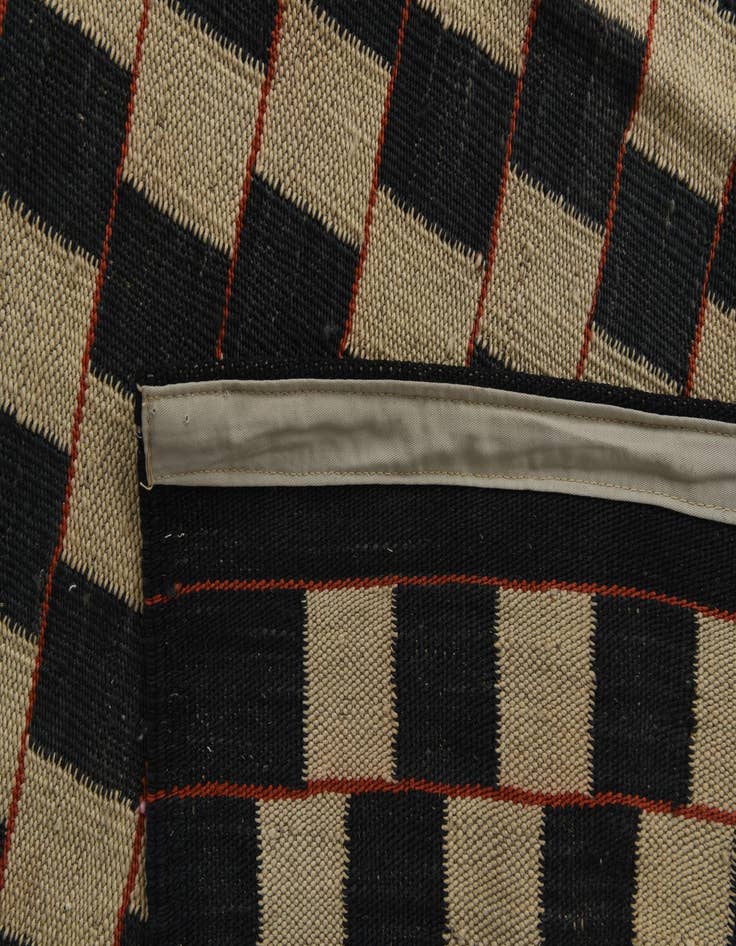 Detail image of  8' x 11' 4  Hand Woven Kilim Modern Wool Rug