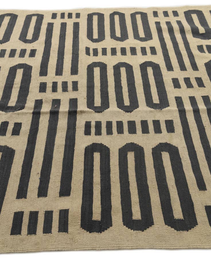 Detail image of  6' x 7' 5  Hand Woven Kilim Modern Wool Rug