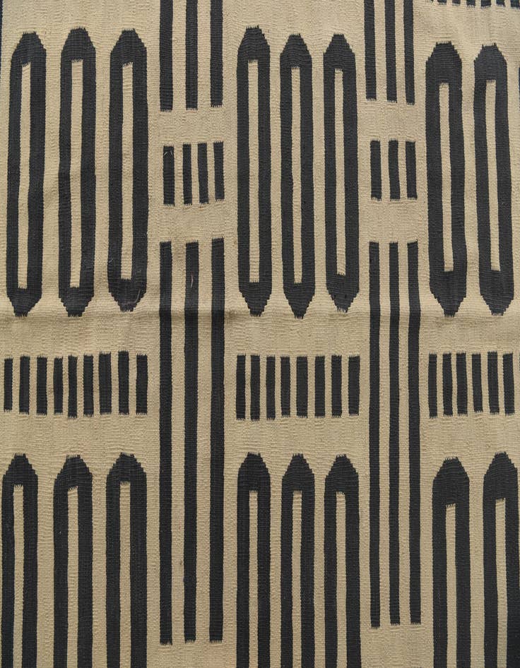 Detail image of  6' x 7' 5  Hand Woven Kilim Modern Wool Rug