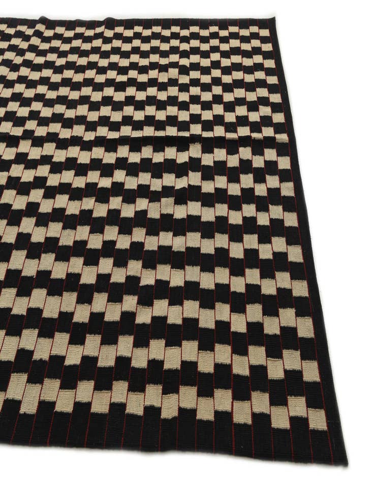 Detail image of  6' 7 x 9' 4  Hand Woven Kilim Modern Wool Rug