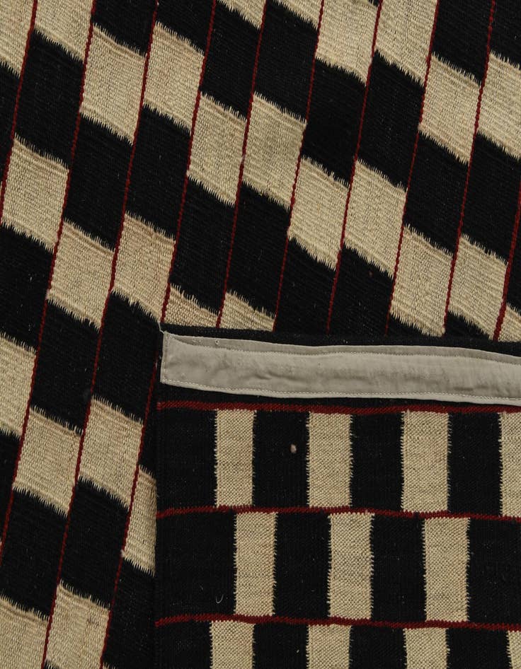 Detail image of  6' 7 x 9' 4  Hand Woven Kilim Modern Wool Rug