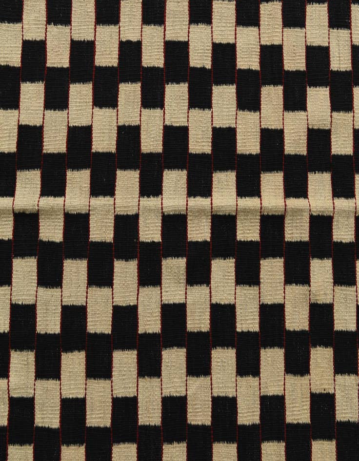 Detail image of  4' 2 x 5' 8  Hand Woven Kilim Modern Wool Rug