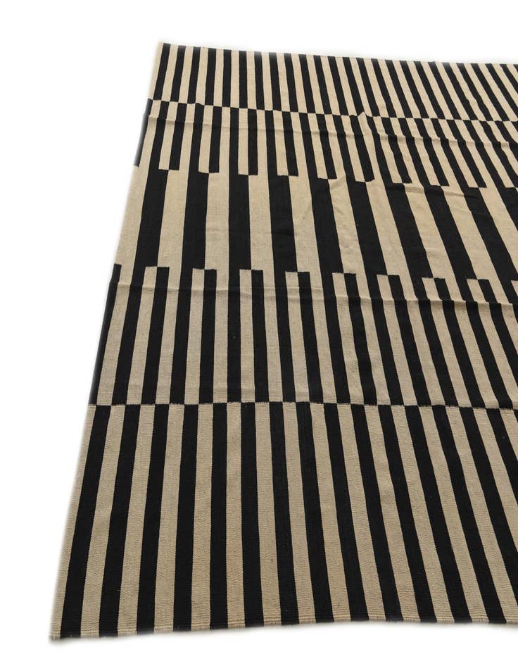 Detail image of  10' 2 x 13'  Hand Woven Kilim Modern Wool Rug