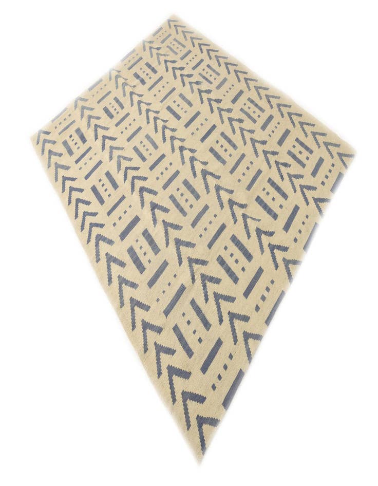 Detail image of  5' 2 x 6' 5  Hand Woven Kilim Modern Wool Rug