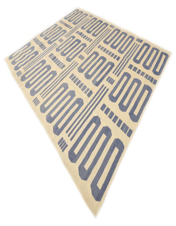 Detail image of  8' 4 x 10' 2  Hand Woven Kilim Modern Wool Rug