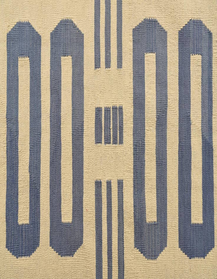 Detail image of  8' 4 x 10' 2  Hand Woven Kilim Modern Wool Rug