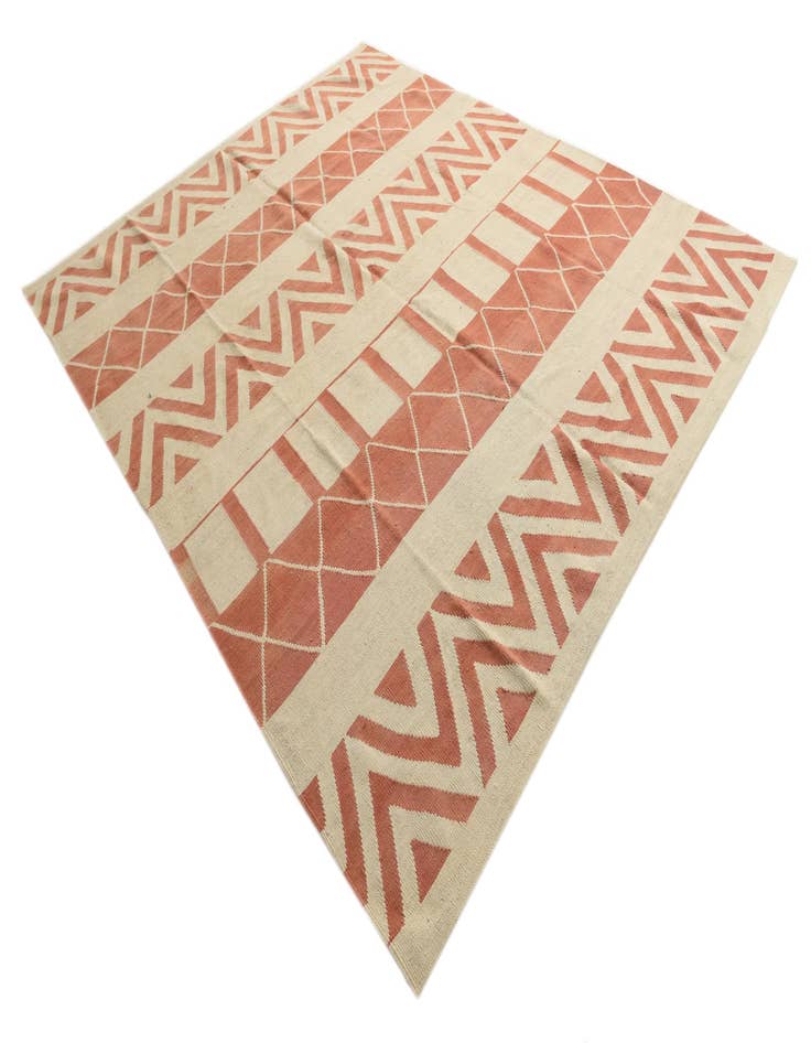 Detail image of  8' 3 x 10'  Hand Woven Kilim Modern Wool Rug